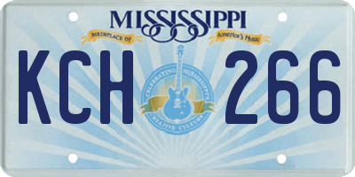 MS license plate KCH266