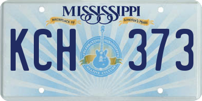 MS license plate KCH373