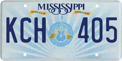 MS license plate KCH405