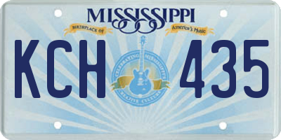 MS license plate KCH435