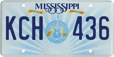 MS license plate KCH436