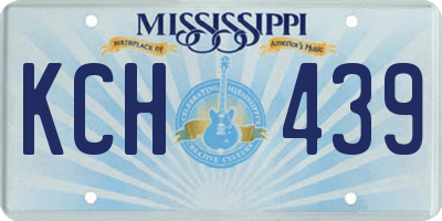 MS license plate KCH439