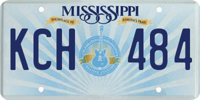 MS license plate KCH484