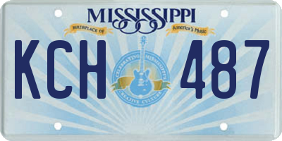 MS license plate KCH487