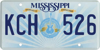 MS license plate KCH526