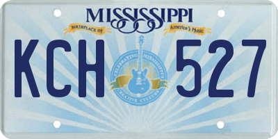 MS license plate KCH527