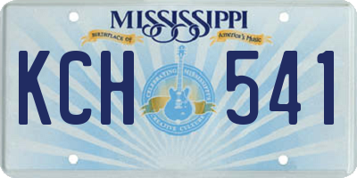 MS license plate KCH541