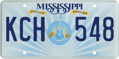 MS license plate KCH548