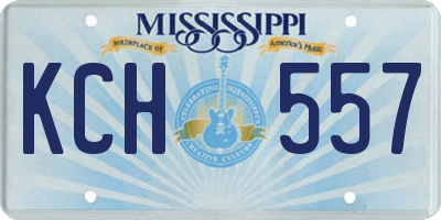 MS license plate KCH557