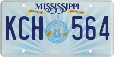 MS license plate KCH564