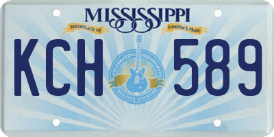 MS license plate KCH589