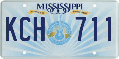 MS license plate KCH711