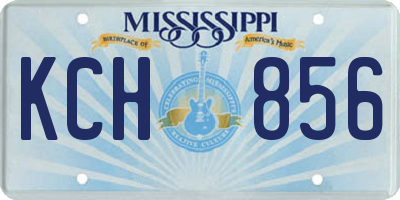 MS license plate KCH856
