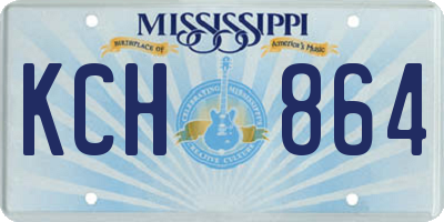 MS license plate KCH864