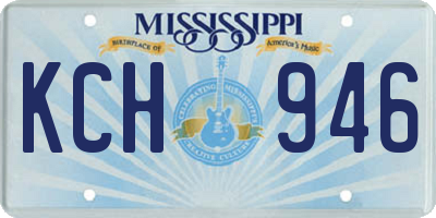 MS license plate KCH946