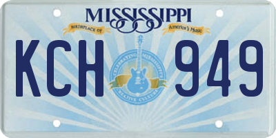 MS license plate KCH949