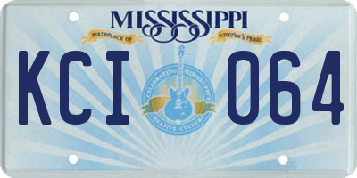 MS license plate KCI064