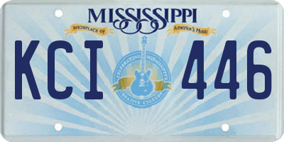 MS license plate KCI446