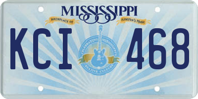 MS license plate KCI468