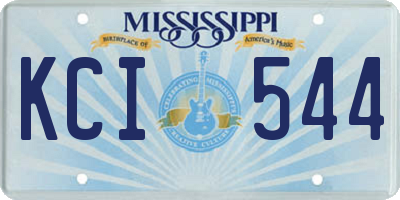 MS license plate KCI544