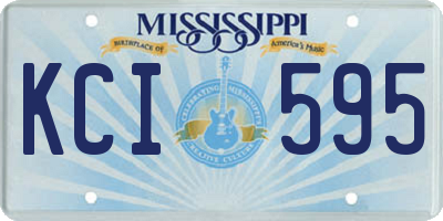 MS license plate KCI595