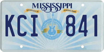 MS license plate KCI841