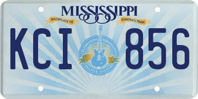 MS license plate KCI856
