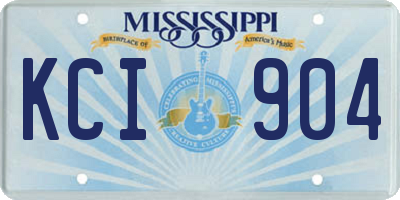 MS license plate KCI904