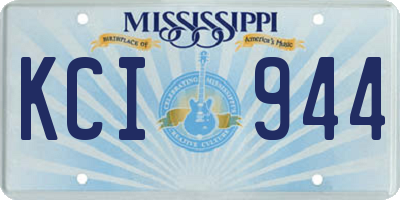 MS license plate KCI944