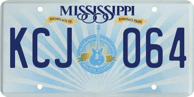 MS license plate KCJ064