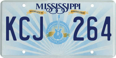 MS license plate KCJ264