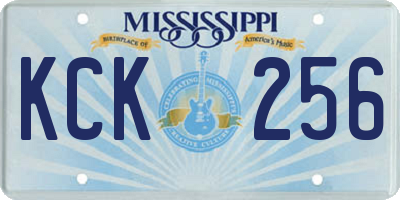 MS license plate KCK256