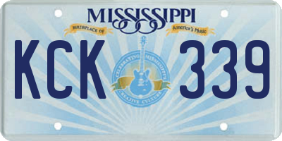 MS license plate KCK339