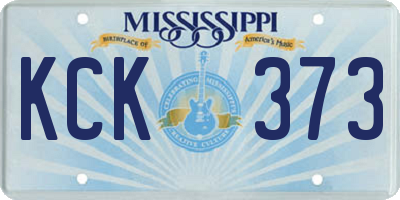MS license plate KCK373