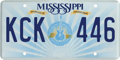 MS license plate KCK446