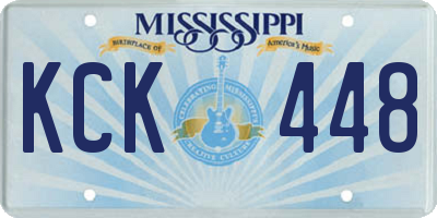 MS license plate KCK448