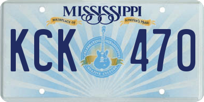 MS license plate KCK470