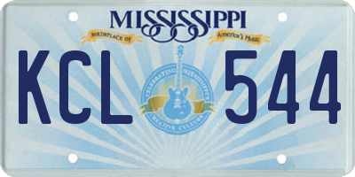 MS license plate KCL544