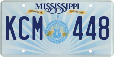 MS license plate KCM448