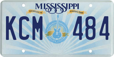 MS license plate KCM484
