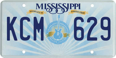 MS license plate KCM629
