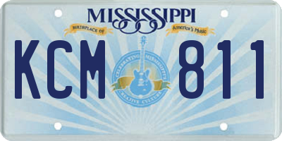 MS license plate KCM811