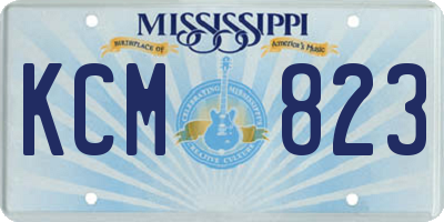 MS license plate KCM823