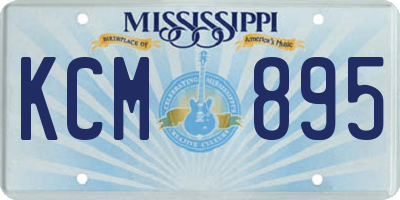 MS license plate KCM895