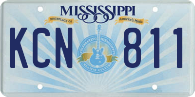 MS license plate KCN811