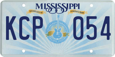 MS license plate KCP054