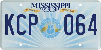 MS license plate KCP064