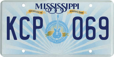MS license plate KCP069