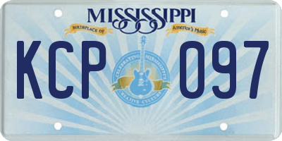 MS license plate KCP097