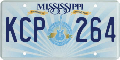 MS license plate KCP264